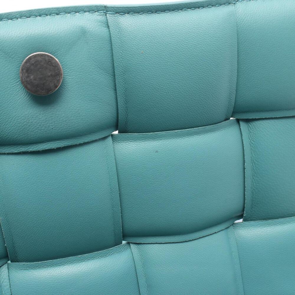 BOTTEGA VENETA Blue Leather Intrecciato Shoulder Bag - Picture 5 of 8
